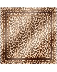 Weekend by Maxmara - Silk Leopard Print Scarf - Lyst