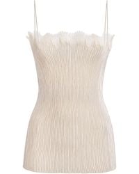 FFORME - Plissé Lace-Trim Jimena Top - Lyst