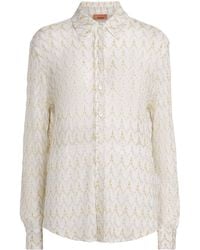 Missoni - Crochet Zigzag Shirt - Lyst