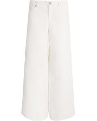 Stella McCartney - Bouclé Wide-Leg Jeans - Lyst