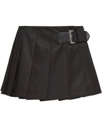 Prada - Re-nylon Pleated Miniskirt - Lyst