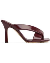 Bottega Veneta - Leather Riva Mules 90 - Lyst