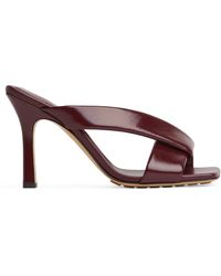 Bottega Veneta - Leather Riva Mules 90 - Lyst