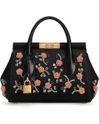 Dolce & Gabbana - Embellished Marlene Top-Handle Bag - Lyst