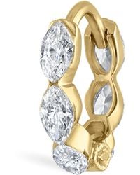 Maria Tash - Invisible Set Diamond Marquise Eternity Single Hoop Earring - Lyst