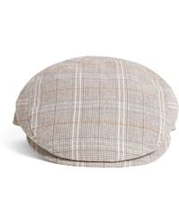 Borsalino - Virgin Wool Check Vincenzo Flat Cap - Lyst