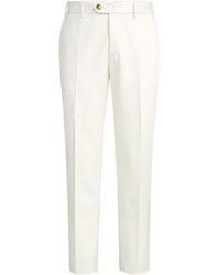 Brunello Cucinelli - Cotton-Virgin Wool Gabardine Trousers - Lyst