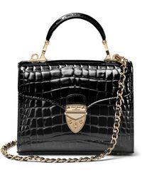 Aspinal of London - Mini Leather Mayfair Top-Handle Bag - Lyst