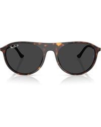 Ray-Ban - Rb2215 Rounded Square Sunglasses - Lyst