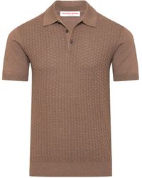 Orlebar Brown - Silk-cotton Burnham Tile Polo Shirt - Lyst