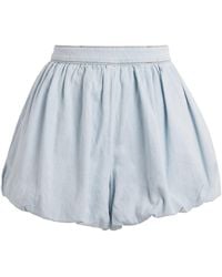 Maje - Chambray Bubble-Hem Skort - Lyst