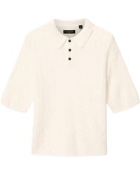 AllSaints - Wool-Blend Cyclone Polo Shirt - Lyst