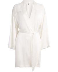 Aubade - Silk-Blend Midnight Whisper Robe - Lyst