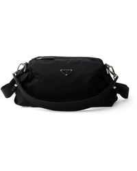 Prada - Re-Nylon Leather-Trim Explore Messenger Bag - Lyst