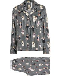 Polo Ralph Lauren - Cotton Stripe Polo Bear Pyjama Set - Lyst