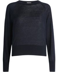 Agnona - Linen-Silk Crew-Neck Sweater - Lyst