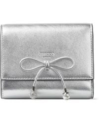 Jimmy Choo - Metallic Leather Marinda Wallet - Lyst