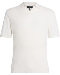 Rag & Bone - Cotton Rib-Knit Polo Shirt - Lyst