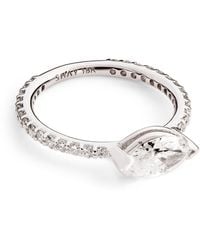 SHAY - And Diamond Solitaire Marquise Pinky Ring - Lyst