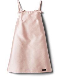 Miu Miu - Silk-Wool Mini Dress - Lyst