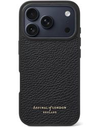 Aspinal of London - Grained Leather Iphone 17 Pro Case - Lyst