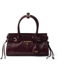 Prada - Mini Leather Bonnie Shoulder Bag - Lyst