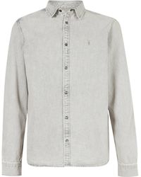 AllSaints - Denim Gleason Shirt - Lyst