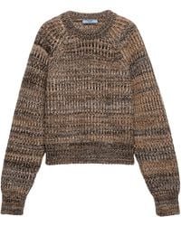 Prada - Wool-Cashmere Sweatshirt - Lyst