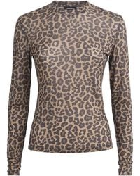 Anine Bing - Printed Sylvie Long-Sleeve T-Shirt - Lyst