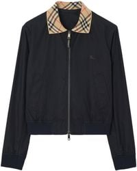 Burberry - Gabardine Glenfields Harrington Jacket - Lyst