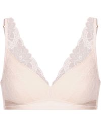 Hanro - Stretch-Lace Lightly Padded Bra - Lyst