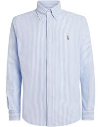 Polo Ralph Lauren - Cotton Mesh Stripe Oxford Shirt - Lyst