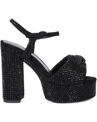 Kurt Geiger - Embellished Kensington Eagle Platform Sandals 125 - Lyst