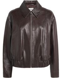 Claudie Pierlot - Leather Zip-Up Jacket - Lyst