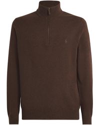 Polo Ralph Lauren - Merino Wool Lorelle Quarter-Zip Sweater - Lyst