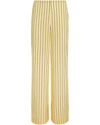 STAUD - Silk Stripe Stroll Trousers - Lyst
