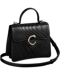 Cartier - Small Leather Panthère De Top-Handle Bag - Lyst