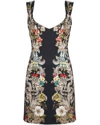 Alice + Olivia - Satin Renee Mini Dress - Lyst