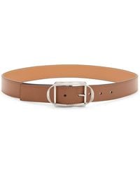 Loewe - Leather Curved-buckle Belt - Lyst