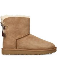 UGG - Suede Mini Bailey Bow Ii Ankle Boots - Lyst