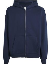 Skims - Fleece Lounge Relaxed Zip-Up Hoodie - Lyst