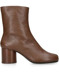 Maison Margiela - Leather Tabi Ankle Boots 60 - Lyst