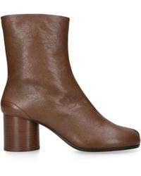 Maison Margiela - Leather Tabi Ankle Boots 60 - Lyst
