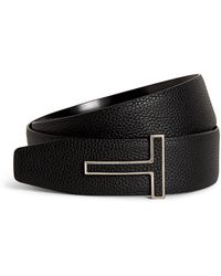 Tom Ford - Leather Reversible T Icon Belt - Lyst