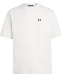 Fred Perry - Cotton Relaxed Logo T-Shirt - Lyst