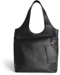 Eleventy - Grained Leather Tote Bag - Lyst