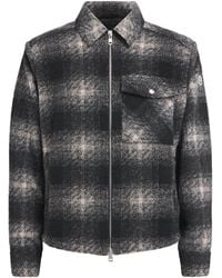 Moncler - Check Zip-Up Overshirt - Lyst