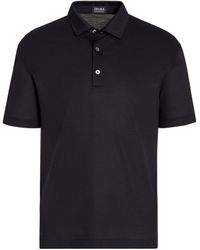 ZEGNA - High Performance Wool-cotton Polo Shirt - Lyst