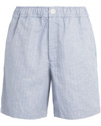 Wax London - Cotton-Linen Herringbone Kurt Shorts - Lyst