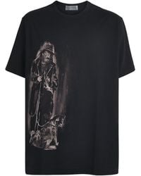 Yohji Yamamoto - Cotton Printed T-Shirt - Lyst